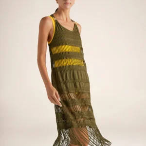 VESTIDO VERDE OLIVA