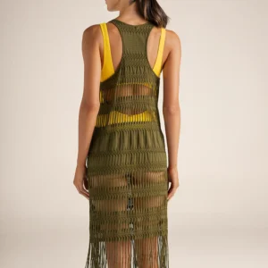 VESTIDO VERDE OLIVA