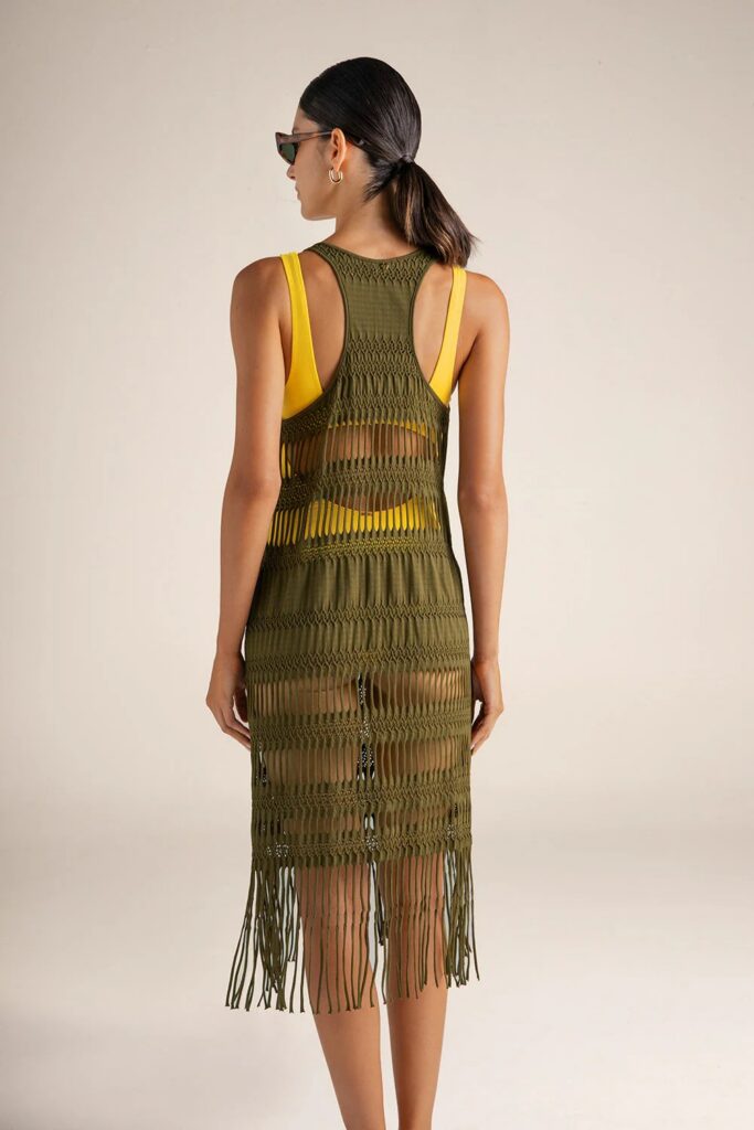 VESTIDO VERDE OLIVA