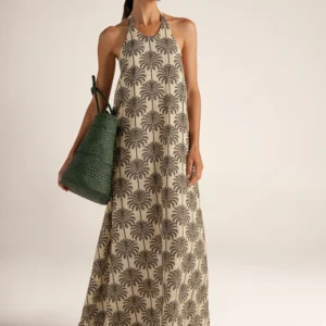 VESTIDO MARFIL ESTAMPADO