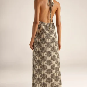 VESTIDO MARFIL ESTAMPADO