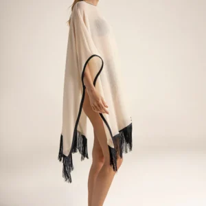 PONCHO MARFIL