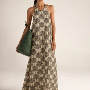 VESTIDO MARFIL ESTAMPADO